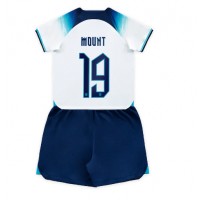 Dětský Fotbalový dres Anglie Mason Mount #19 MS 2022 Domácí Krátký Rukáv (+ trenýrky)